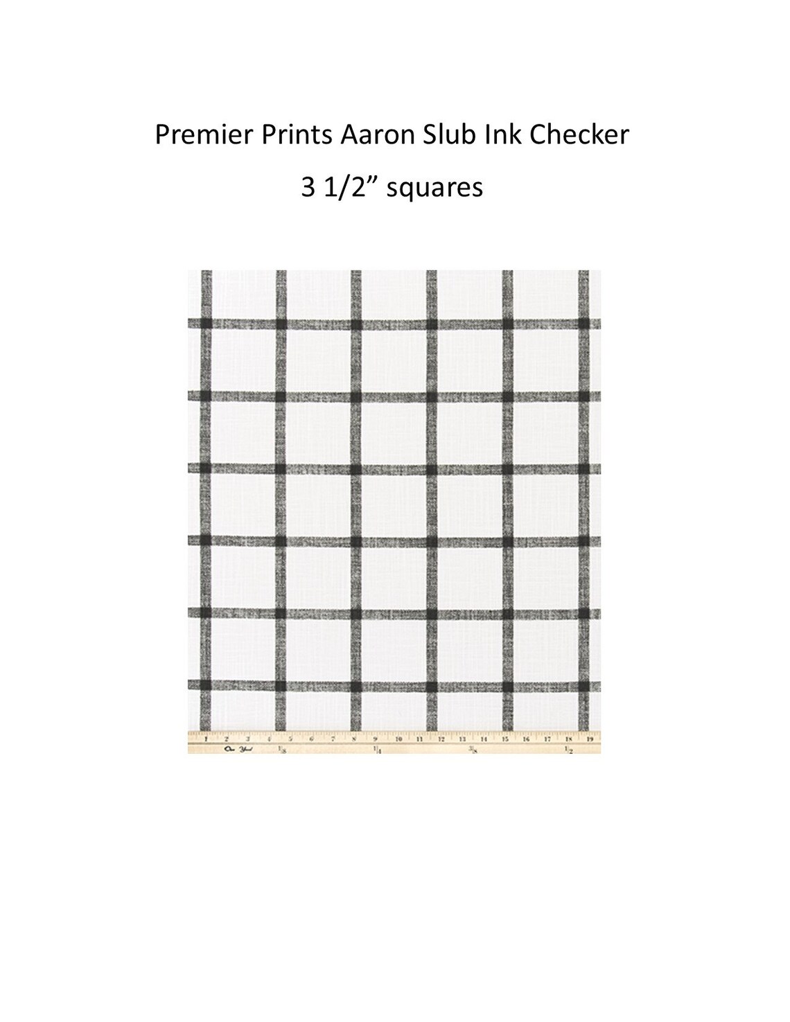 Chair Back Covers Anderson Black Linen Buffalo Plaid Check Etsy