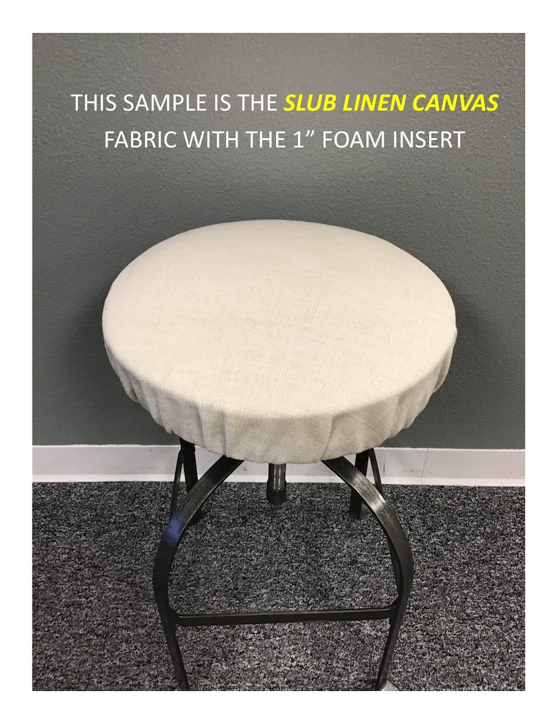 Create Your Own Round Barstool Cover With an Optional 1 Inch Etsy