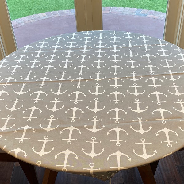 Round Fitted Outdoor Tablecloth Etsy