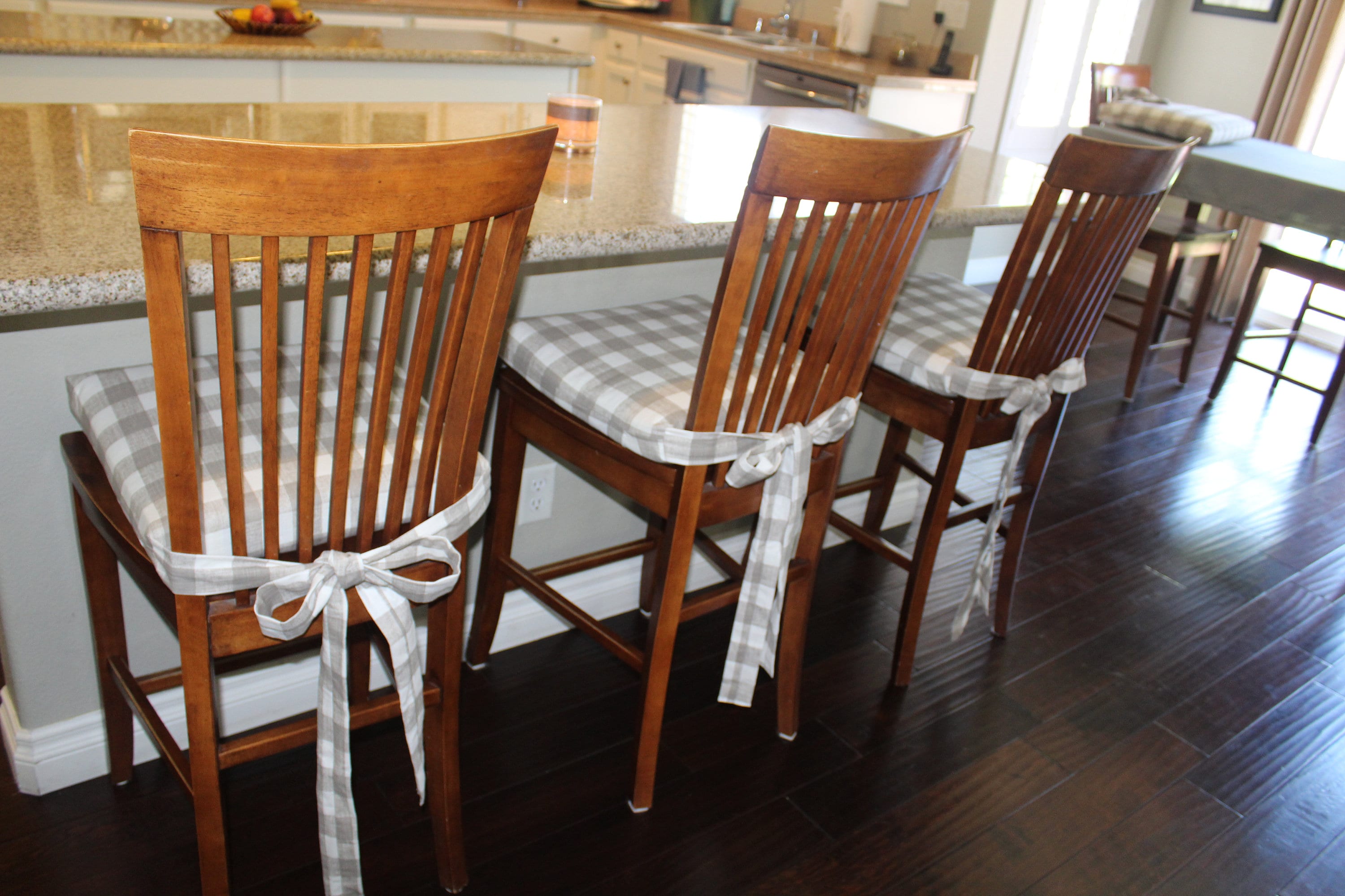 Plaid Chair Cushions Ecru on White Buffalo Check Cushions Etsy Australia