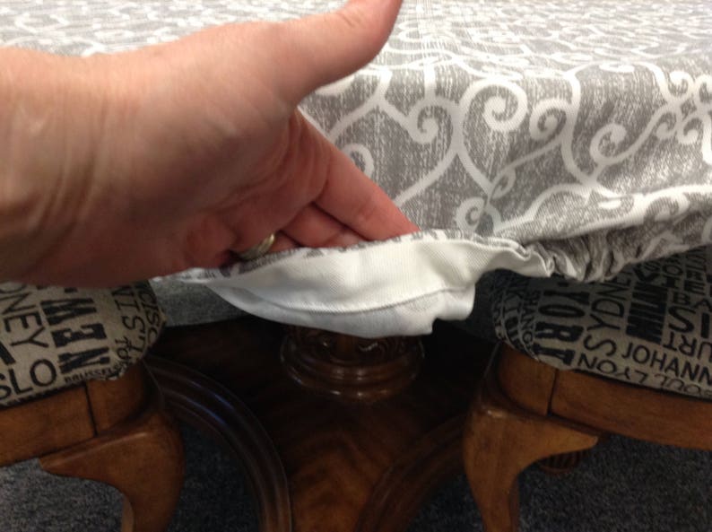 Oval Fitted Tablecloth Oblong Fitted Tablecloth with Elastic Etsy