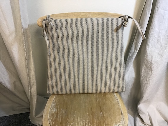 Striped chair cushions hotsell