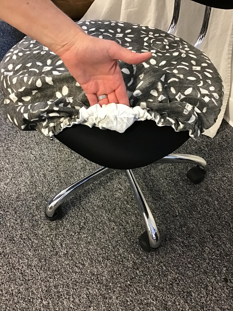 Office Chair seat In stock Item ready for delivery! elasticized chair covers Dorm chair slipcover