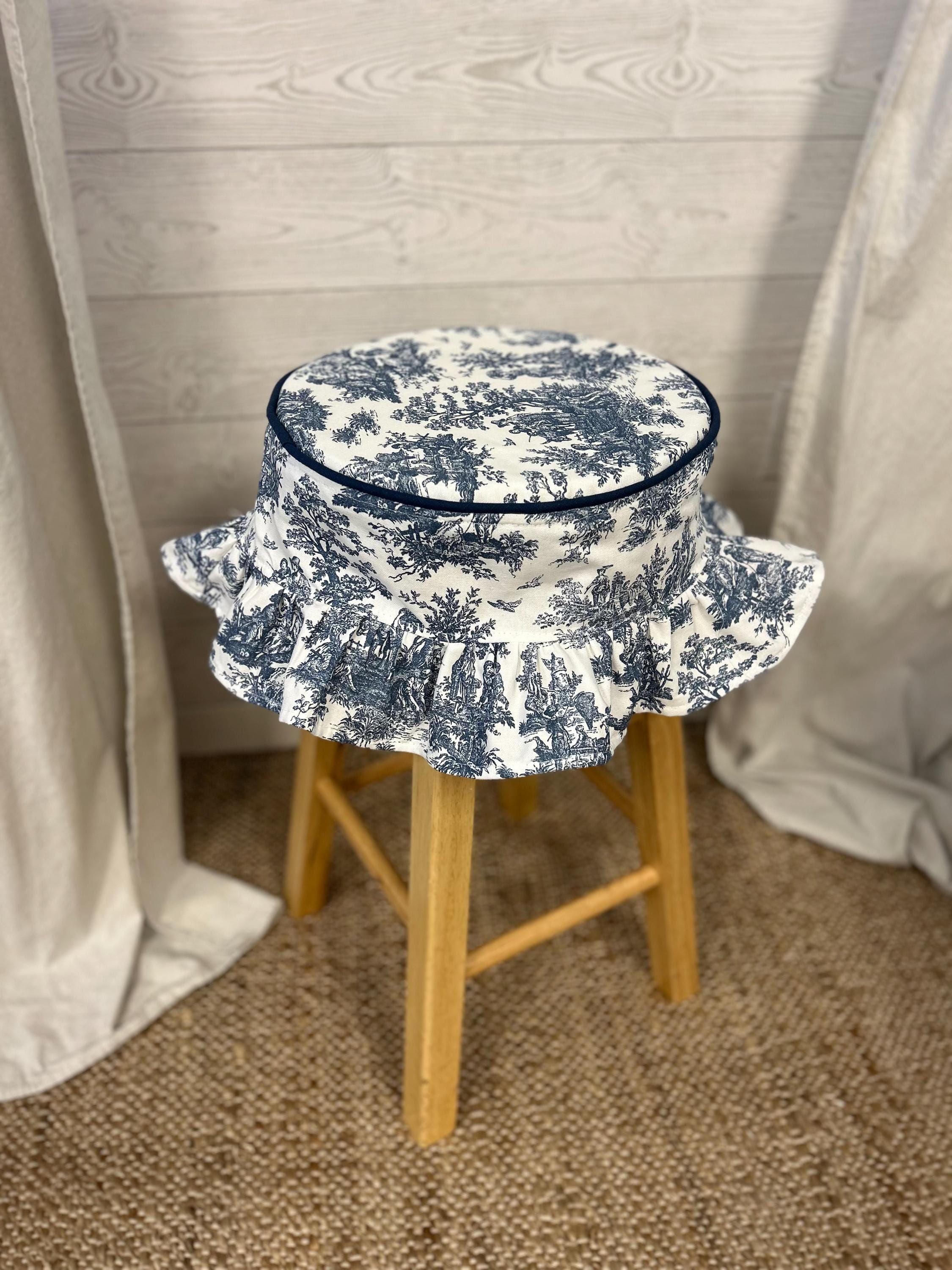navy blue dressing table chair Navy Blue Floral Vanity Stool Modern Blue Dressing Table With Chair  Retracted Dressing Table