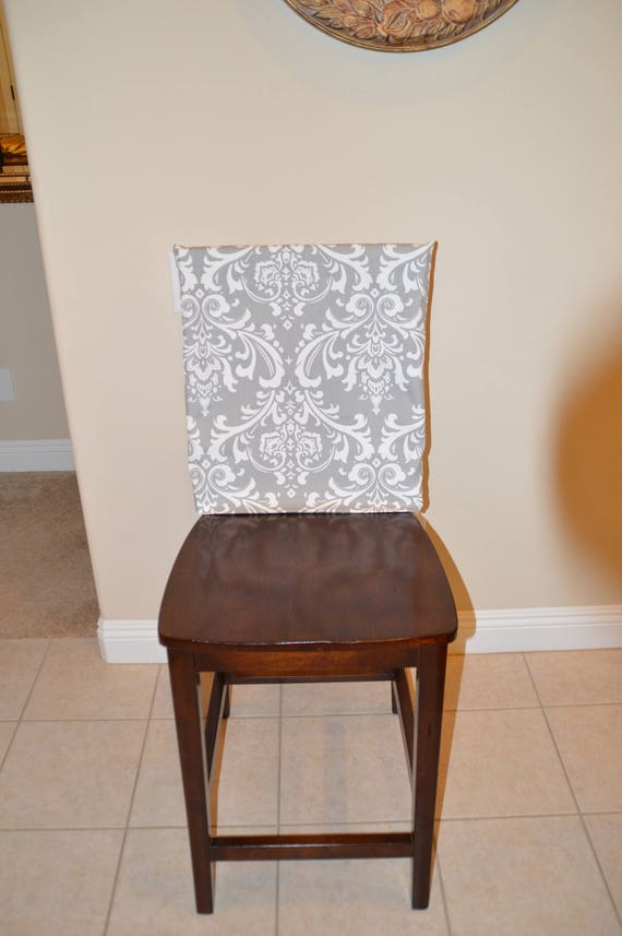 Chair Back Cover Kitchen Slipcover Dining Room Counter Or Bar Stool Seat Ozbourne Storm Twill