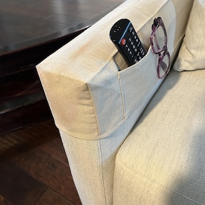 Armrest Covers - custom armrest covers - cotton fabrics - machine washable - made to order - customizable - rectangular armrest - two covers