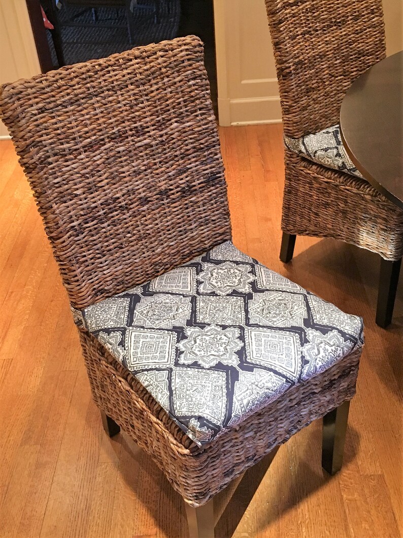 Rattan Or Wicker Chair Cushions Available In Many Prints Image 0