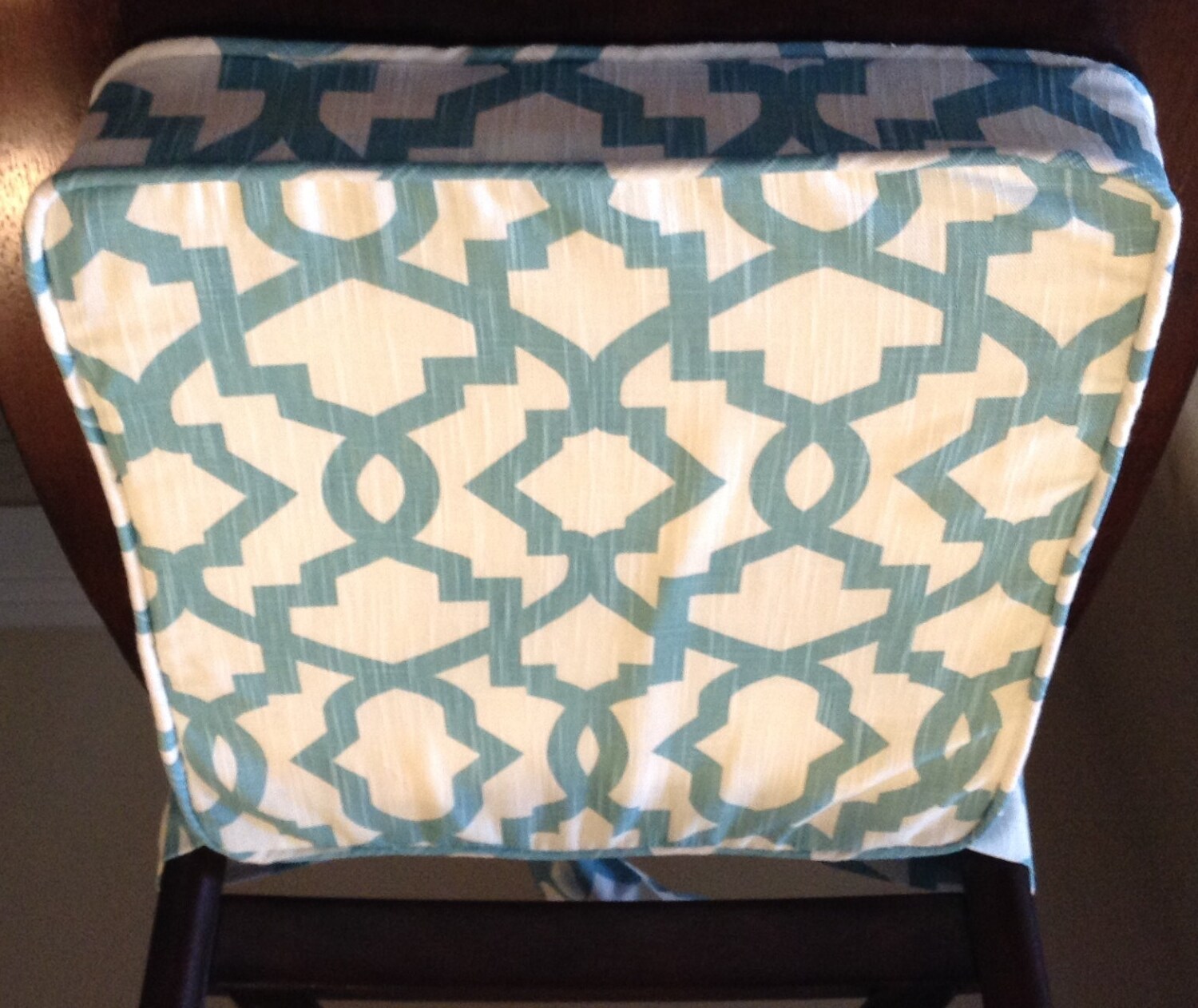 TWO Boxed cushions with piping and zipper closure with single Etsy