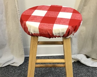 Red Bar Stool Cover, Red Bar Stool Cushions