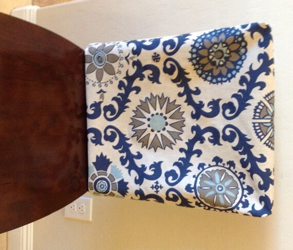 Rustic Indigo And Light Blue On Natural Linen Kitchen Chair - Rustic Dining Chair Covers Rustic Indigo And Light Blue On Natural Linen Kitchen Chair - Rustic Dining Chair Covers