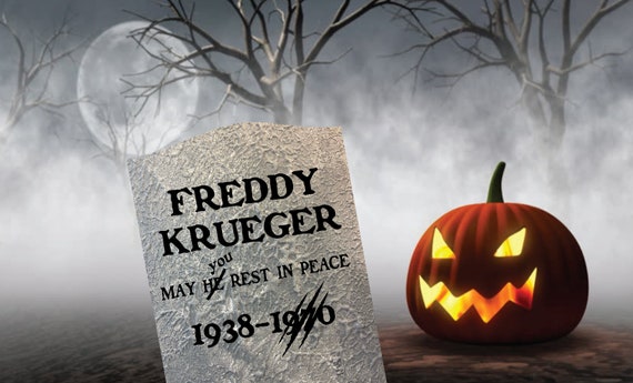 Freddy Krueger Gravestone Headstone Cemetery Tombstone. Yard. - Etsy