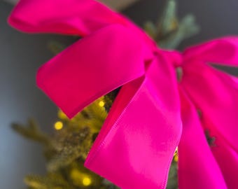 Ralph Lauren Red Christmas Tree Topper Bow, Holiday Decor, Red Tree ...