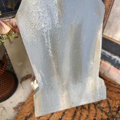 Custom Gravestone shops Headstone Cemetery Tombstone. Outside Yard Decoration. Halloween Tombstone. Halloween Decoration. Yard Prop. Fun.