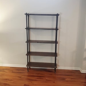 Steel and Wood Shelving Unit - Book Case - Wall Shelves - Multiple Shelf -  Free Shipping