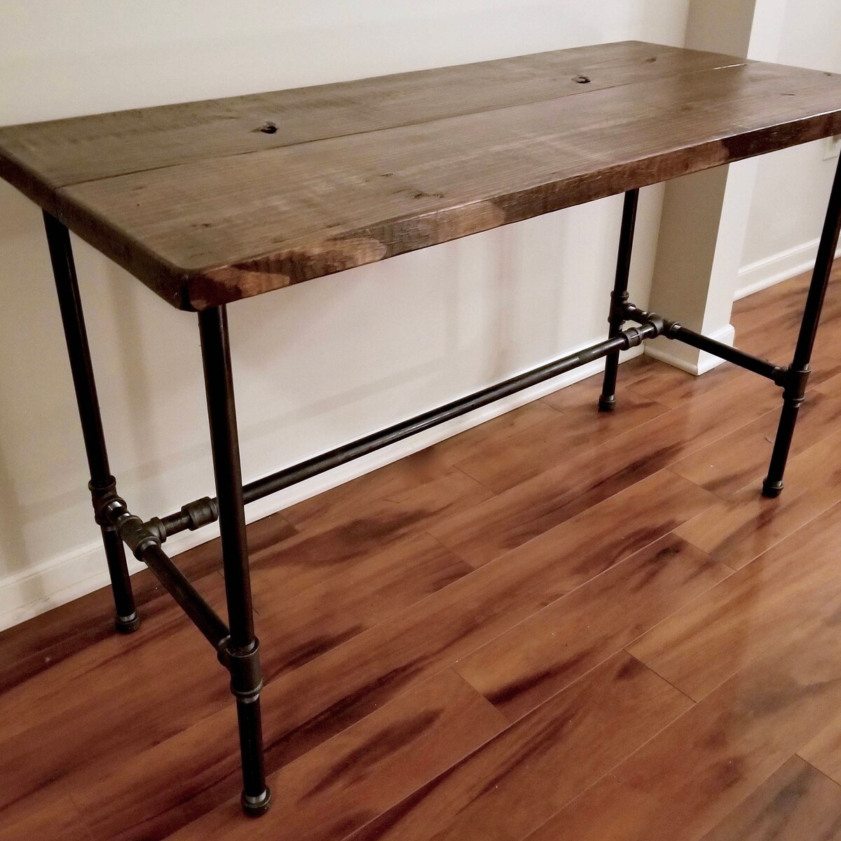 Steel and Wood Desk - Etsy
