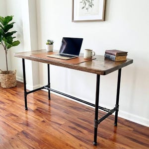 Steel and Wood Desk - Free Shipping