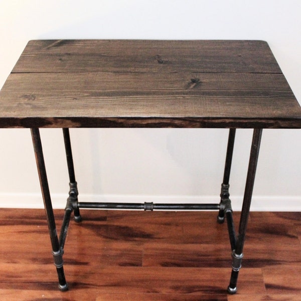 Steel and Wood Standing Desk - Free Shipping