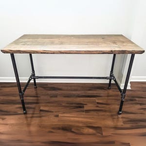Steel and Wood Custom Edge Desk