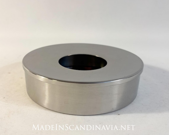 Stelton Cylinda Line Ashtray with Lid | Peter Holmblad Danish Design Mid Century Modern Ashtray