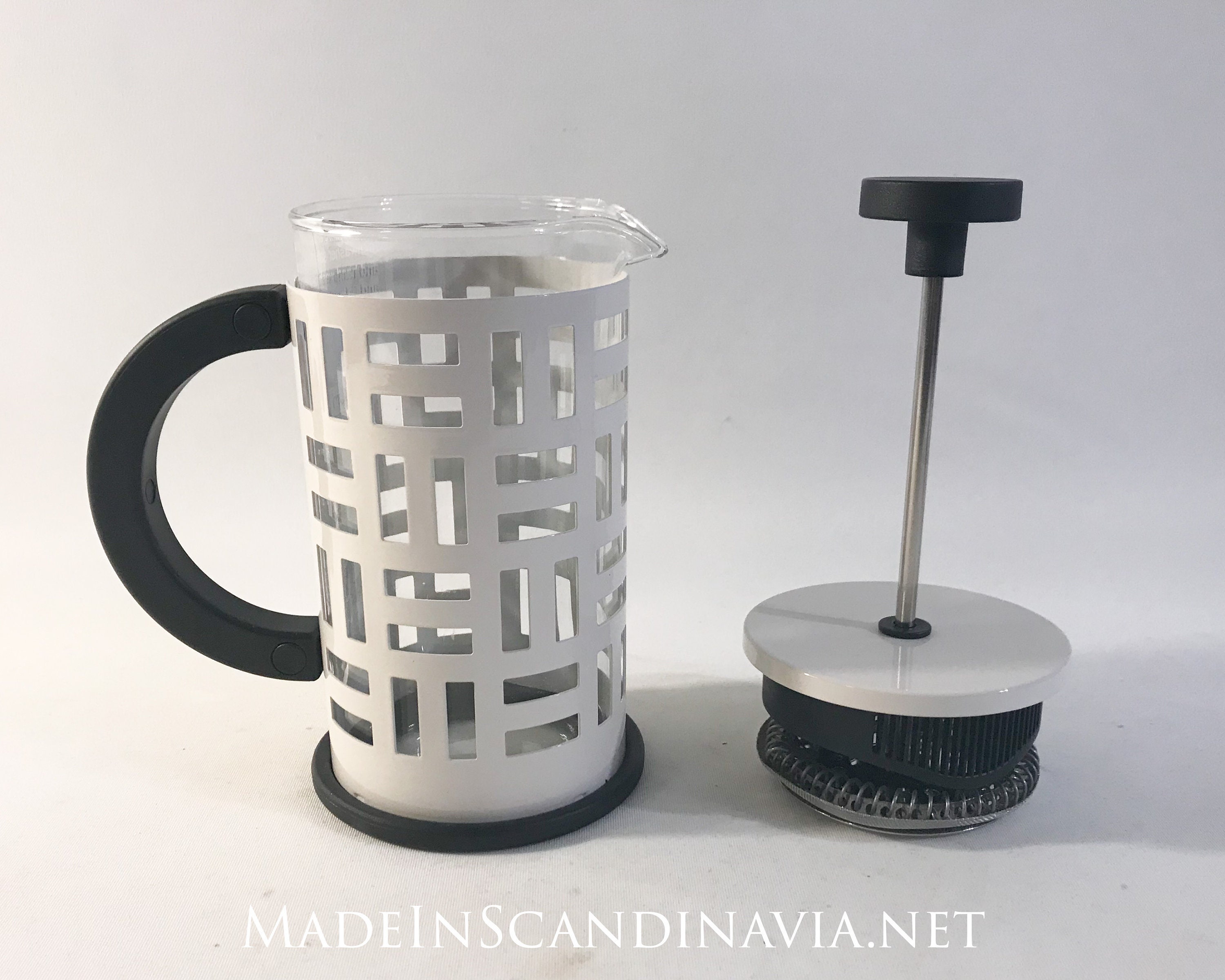 Bodum Eileen 3 Cup French Press Coffee Maker White Plunger Danish Design Contemporary