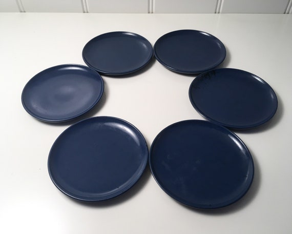 Danish Design coasters - set of 6 blue