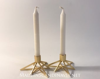 Stelton Christmas Tangle Star Candleholders | Pair | Designed by Halskov and Dalsgaard  | Danish Design | Christmas ornaments