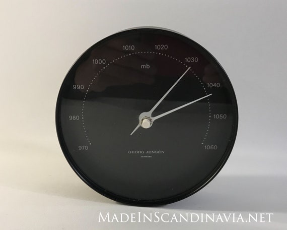 Georg Jensen KOPPEL barometer, black/black - 15 cm