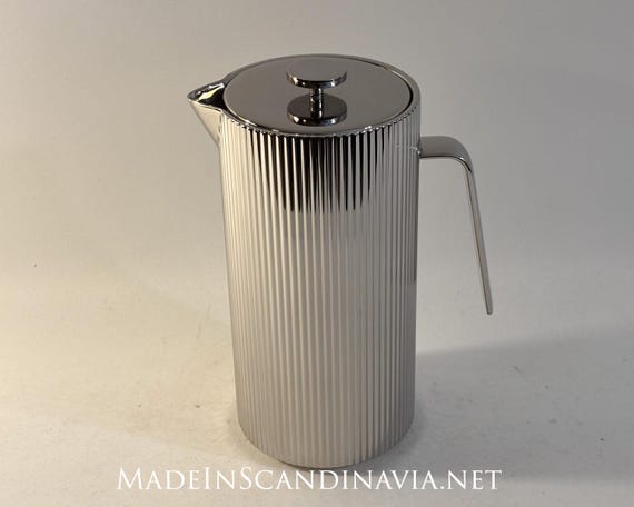 Georg Jensen BERNADOTTE French Coffee Press | Design Inspired by Sigvard Bernadotte | Danish Design | Contemporary |Art Deco