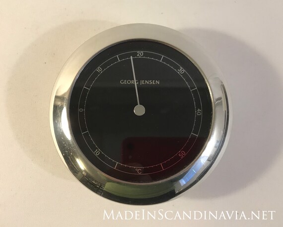 Georg Jensen VENUS Thermometer silver/black