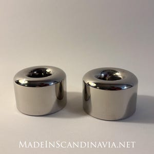 Stelton candle holders - set of two | Danish Design | Minimalist modern | Contemporary | Vintage