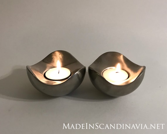 Georg Jensen BLOOM tea light -matte - PAIR