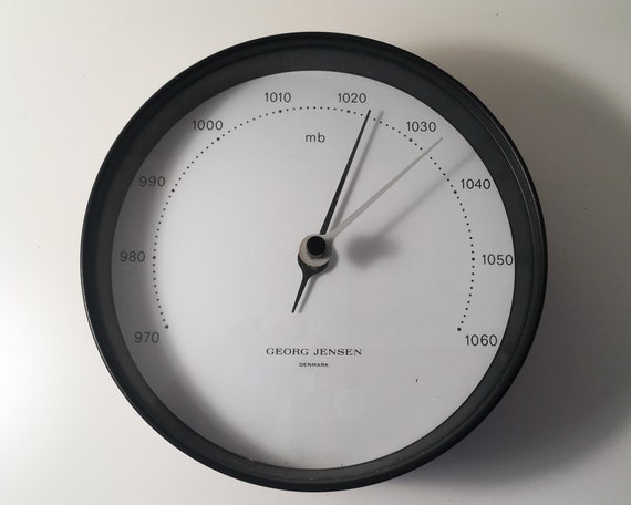 Georg Jensen KOPPEL barometer, black/white - 15 cm