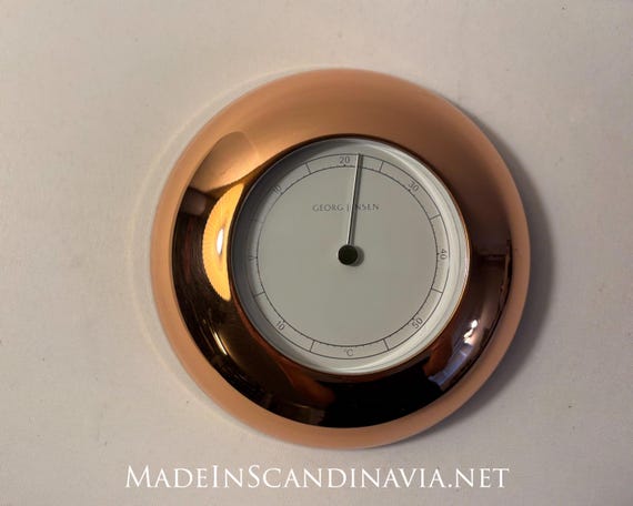 Georg Jensen LUNA thermometer copper/white | Danish Design | Designed by Andreas Mikkelsen | Contemporary design |