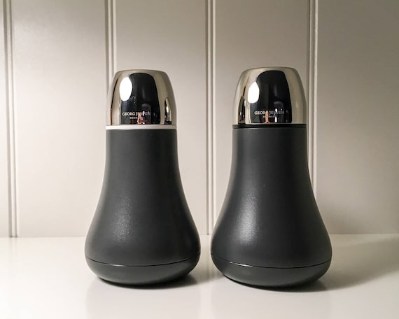 Georg Jensen GEMINI Salt and Pepper grinders- set | Designed by Henrik Casper | Danish Design