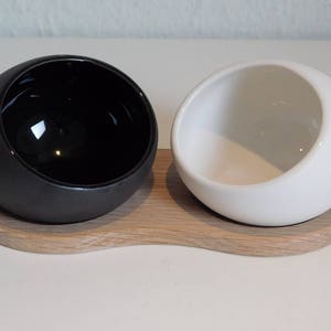 Rosendahl Salt and Pepper cellar with wooden tray / holder | Danish Design | Comtemporary | Minimalist
