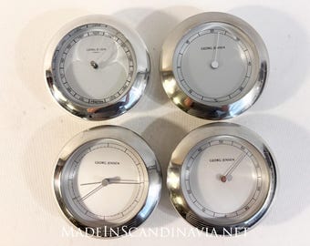 Georg Jensen VENUS Weather Station, Danish Design Clock, Thermometer, Barometer, Hygrometer