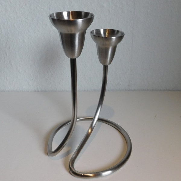 Georg Jensen Swing candle holder - double - Matte  | Designed by Jens Jensen | Danish Design | Contemporary