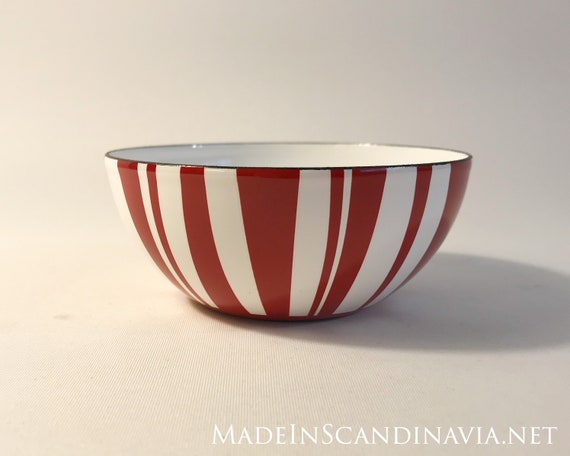 Cathrineholm Stripes bowl - red - 10 cm