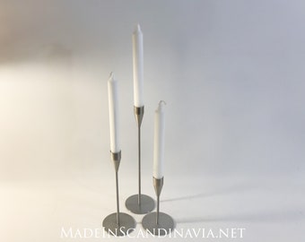 PIET HEIN Candle holders 3 pieces Mars, Venus and Jupiter | Designed by Piet Hein | Danish Design | Contemporary | MInimalist