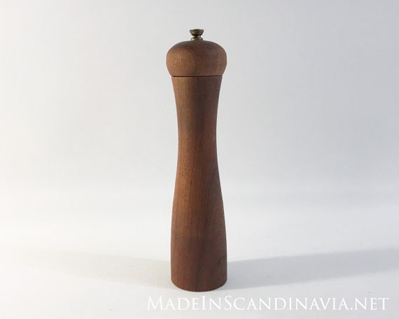 Teak Pepper Grinder - tall