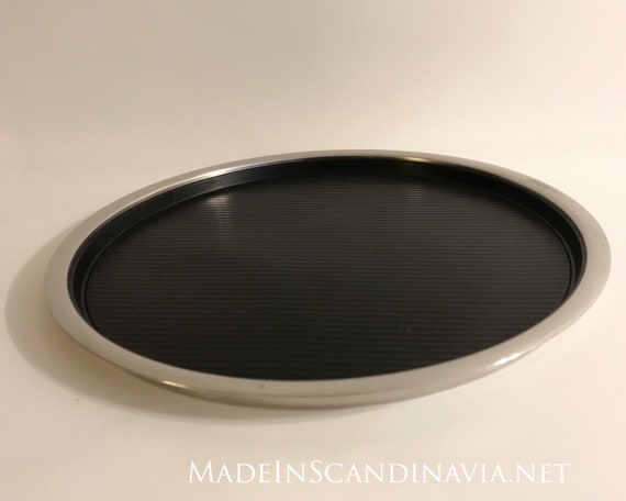 Stelton Stainless Steel serving tray with rubber mat