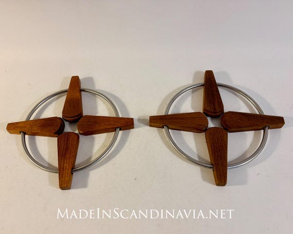 Trip Trap Folding Leaf Trivet PAIR | Danish Design | Contemporary Design | Scandinavian Modern