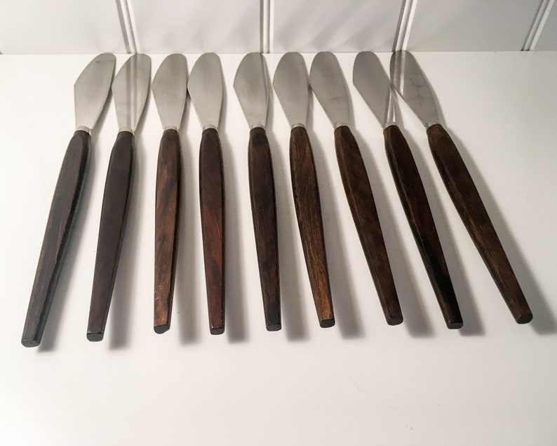Mid-century modern Retro knives set of 9