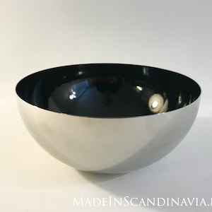 Cathrineholm Cathedral bowl- black/steel 18 cm | Designed by Norwegian artist Grete Prytz Kittelsen