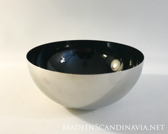 Cathrineholm Cathedral bowl- black/steel 18 cm | Designed by Norwegian artist Grete Prytz Kittelsen