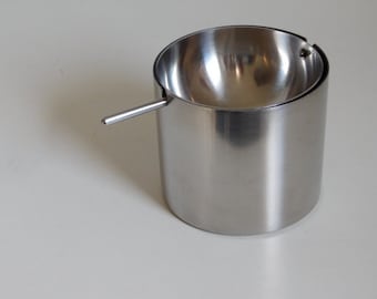 Stelton AJ Cylinda Line Revolving Ashtray - Small | Designed by Arne Jacobsen | Midcentury Modern |
