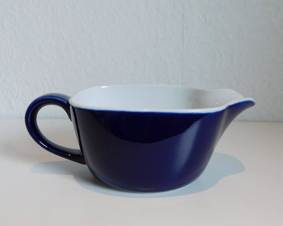 Lyngby Danild Blue Gravy boat | Vintage Danish Design | Retro | Mid-Century Modern jug | Made by Lyngby Porcelæn of Denmark