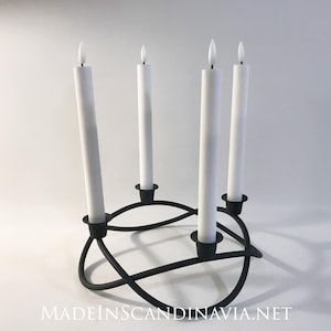 Georg Jensen Season candleholder ADVENT CROWN - MATT | Black  | Designed by Maria Berntsen | Danish Design | Christmas | Contemporary