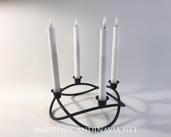 Georg Jensen Season candleholder ADVENT CROWN - MATT | Black | Designed by Maria Berntsen | Danish Design | Christmas | Contemporary