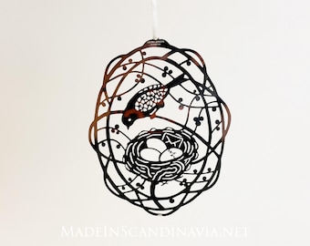 Georg Jensen Easter Ornament  - Bird’s Nest - A bit of Easter - stainless steel laser cut